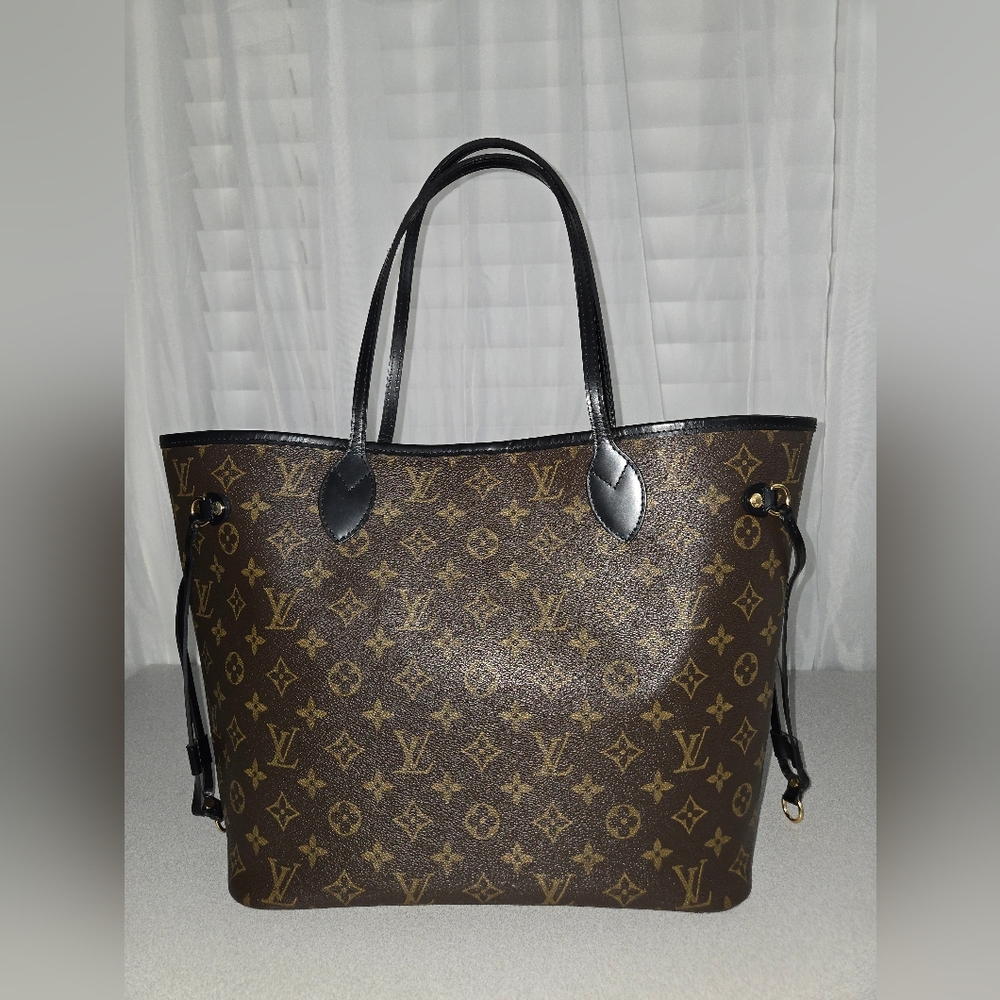Louis Vuitton Brown My World Tour Monogram Tote Bag Black Handles and Lining